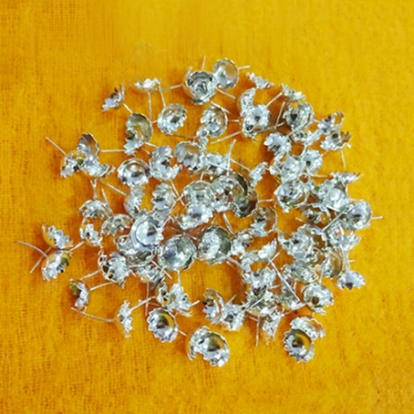 Silver Coated Flowers For Lakshmi Devi Pooja (108 Flowers)